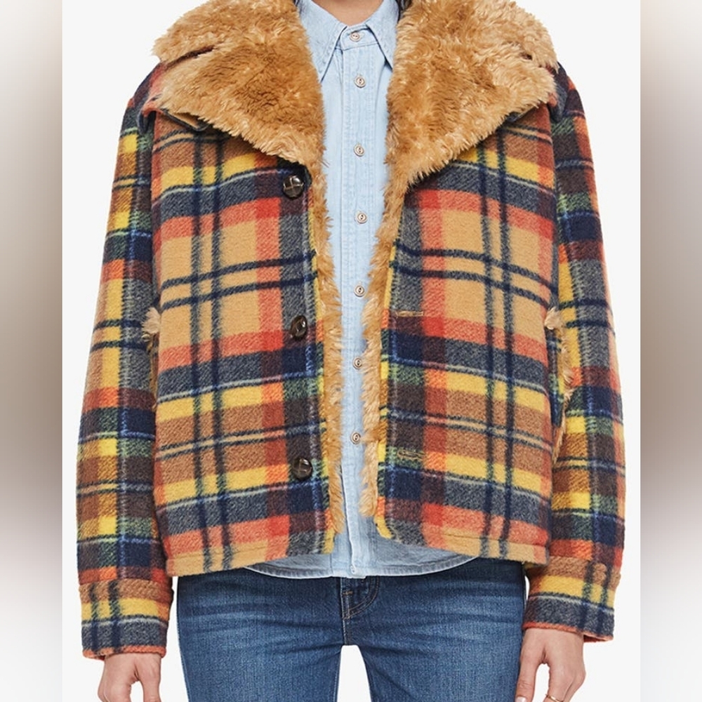 NWT Mother The After School Special Plaid Jacket - Picture 2 of 16